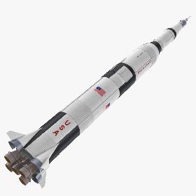 Saturn V Rocket 3D Model model